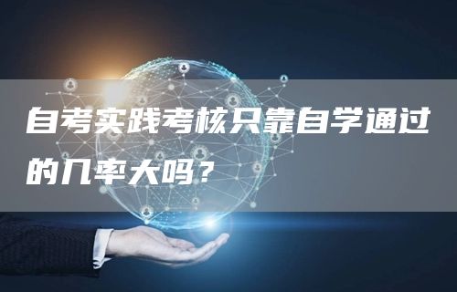 自考实践考核只靠自学通过的几率大吗？