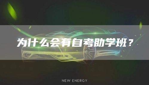 为什么会有自考助学班？