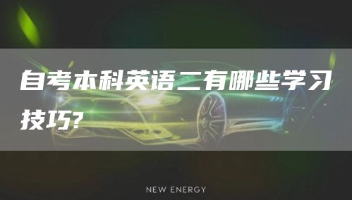 自考本科英语二有哪些学习技巧?(图1)