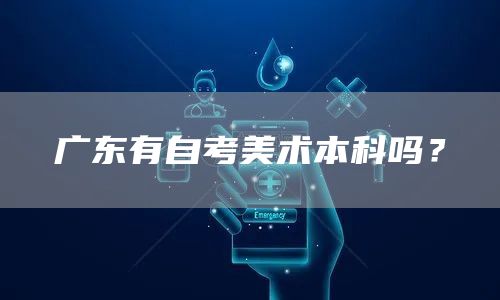 广东有自考美术本科吗？(图1)