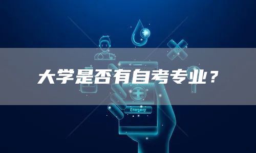 大学是否有自考专业？(图1)