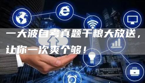一大波自考真题干粮大放送，让你一次爽个够！