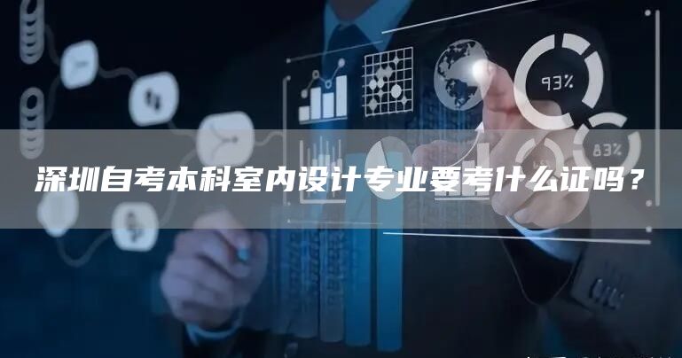 深圳自考本科室内设计专业要考什么证吗？