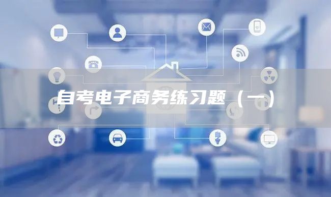 自考电子商务练习题（一）