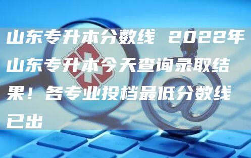山东专升本分数线 2022年山东专升本今天查询录取结果！各专业投档最低分数线已出