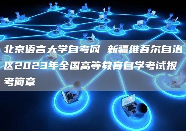 北京语言大学自考网 新疆维吾尔自治区2023年全国高等教育自学考试报考简章