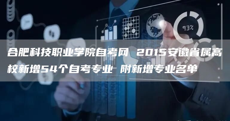 合肥科技职业学院自考网 2015安徽省属高校新增54个自考专业 附新增专业名单(图1)