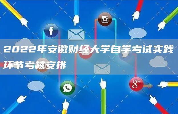2022年安徽财经大学自学考试实践环节考核安排(图1)