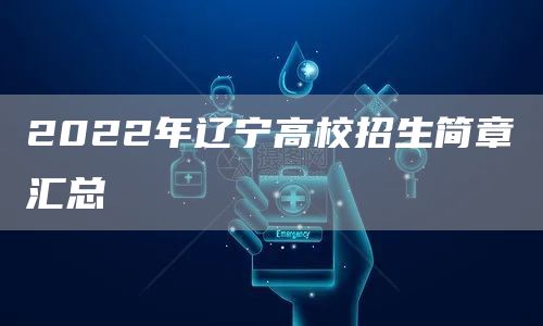2022年辽宁高校招生简章汇总