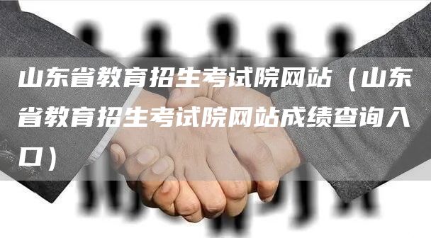 山东省教育招生考试院网站（山东省教育招生考试院网站成绩查询入口）