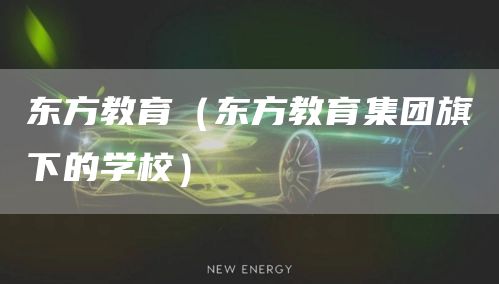 东方教育（东方教育集团旗下的学校）