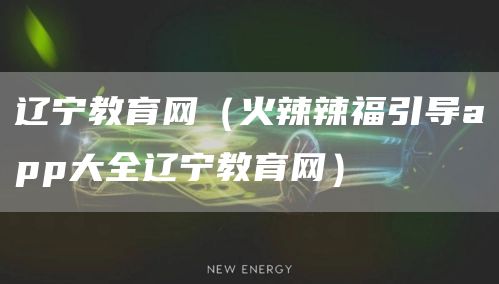辽宁教育网（火辣辣福引导app大全辽宁教育网）