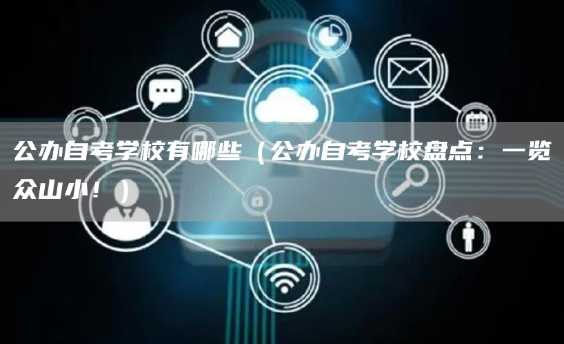 公办自考学校有哪些（公办自考学校盘点：一览众山小！）