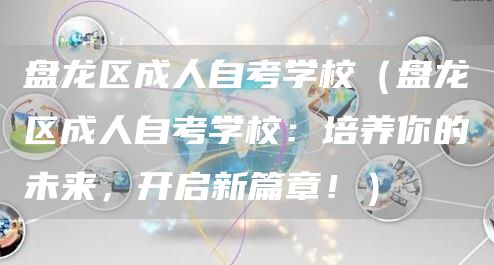 盘龙区成人自考学校（盘龙区成人自考学校：培养你的未来，开启新篇章！）