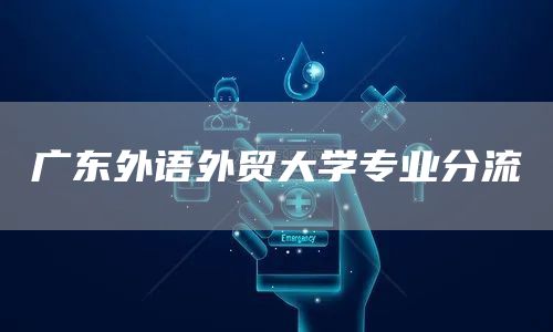 广东外语外贸大学专业分流(图1)