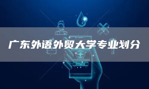 广东外语外贸大学专业划分