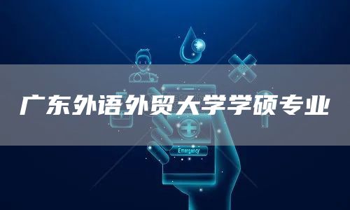 广东外语外贸大学学硕专业