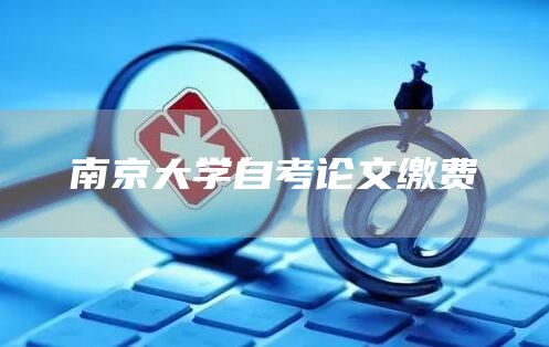 南京大学自考论文缴费