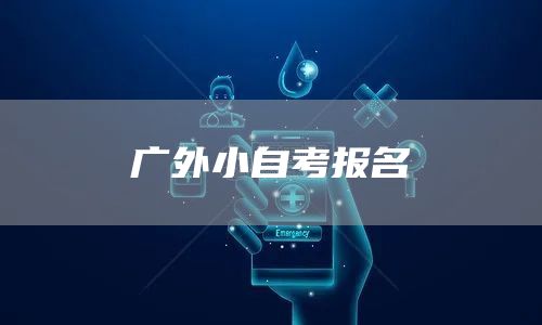 广外小自考报名