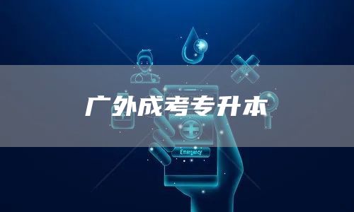 广外成考专升本