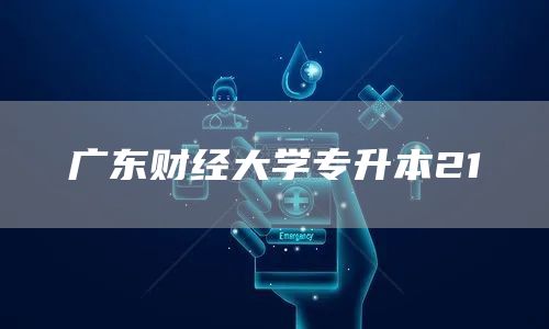广东财经大学专升本21