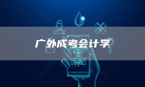 广外成考会计学(图1)