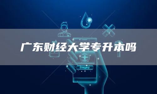 广东财经大学专升本吗(图1)