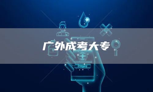 广外成考大专