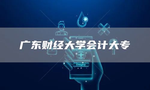 广东财经大学会计大专(图1)