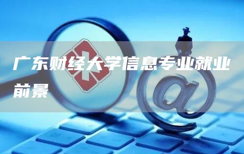 广东财经大学信息专业就业前景