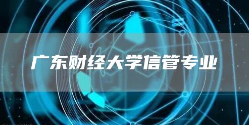 广东财经大学信管专业(图1)