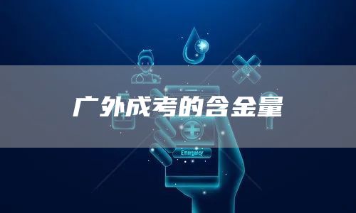 广外成考的含金量
