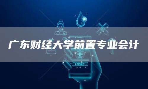 广东财经大学前置专业会计(图1)