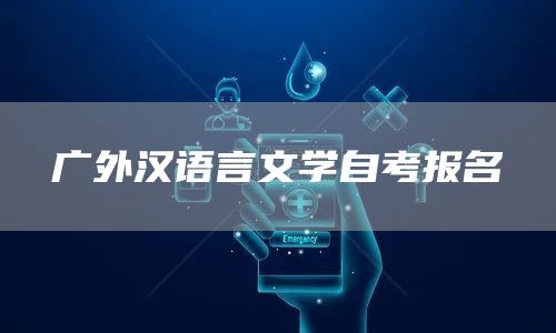 广外汉语言文学自考报名
