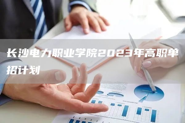 长沙电力职业学院2023年高职单招计划(图1)